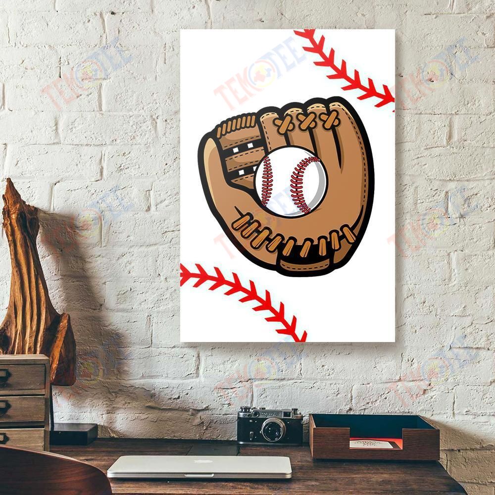 Canvas Prints Baseball Dream Big Litte One Vertical Canvas Wall Art Beautiful Living Room Bedroom Bathroom Home Decoration