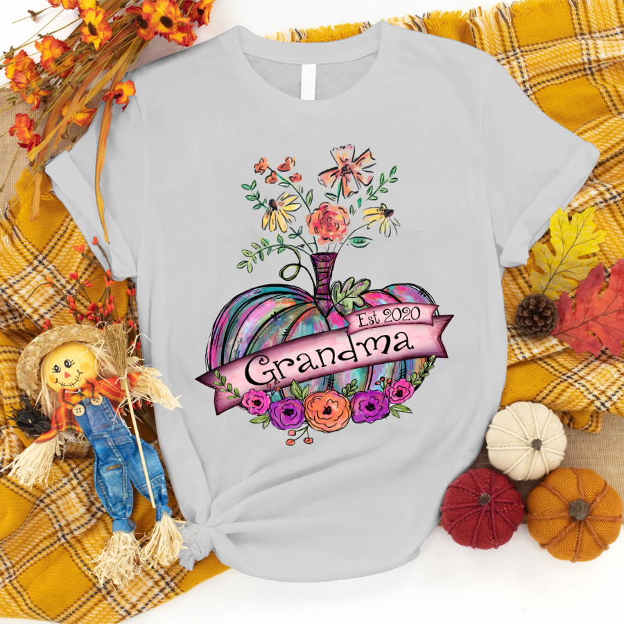 Grandma Est Shirt, Personalized Grandma Shirt, Halloween Gift For Grandma