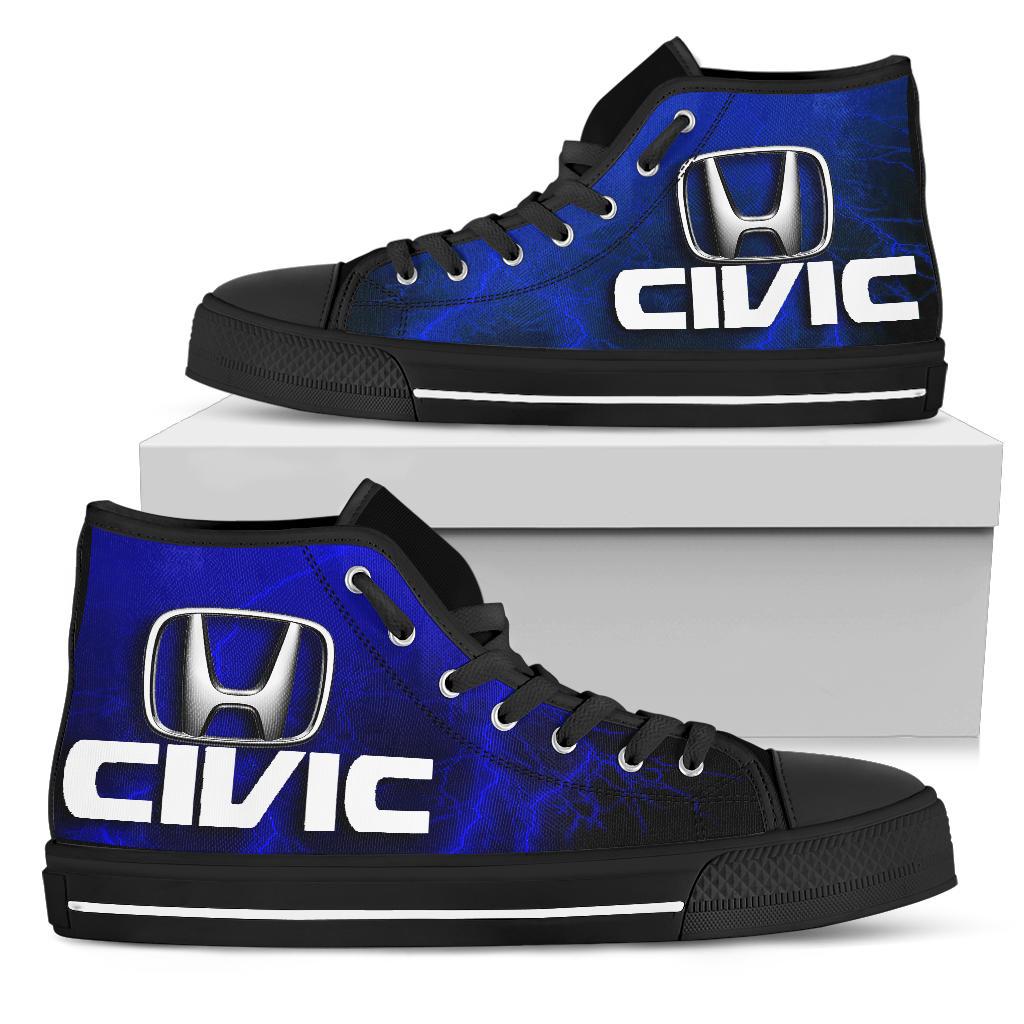 Honda Civic Thunder High Top Shoes Blue