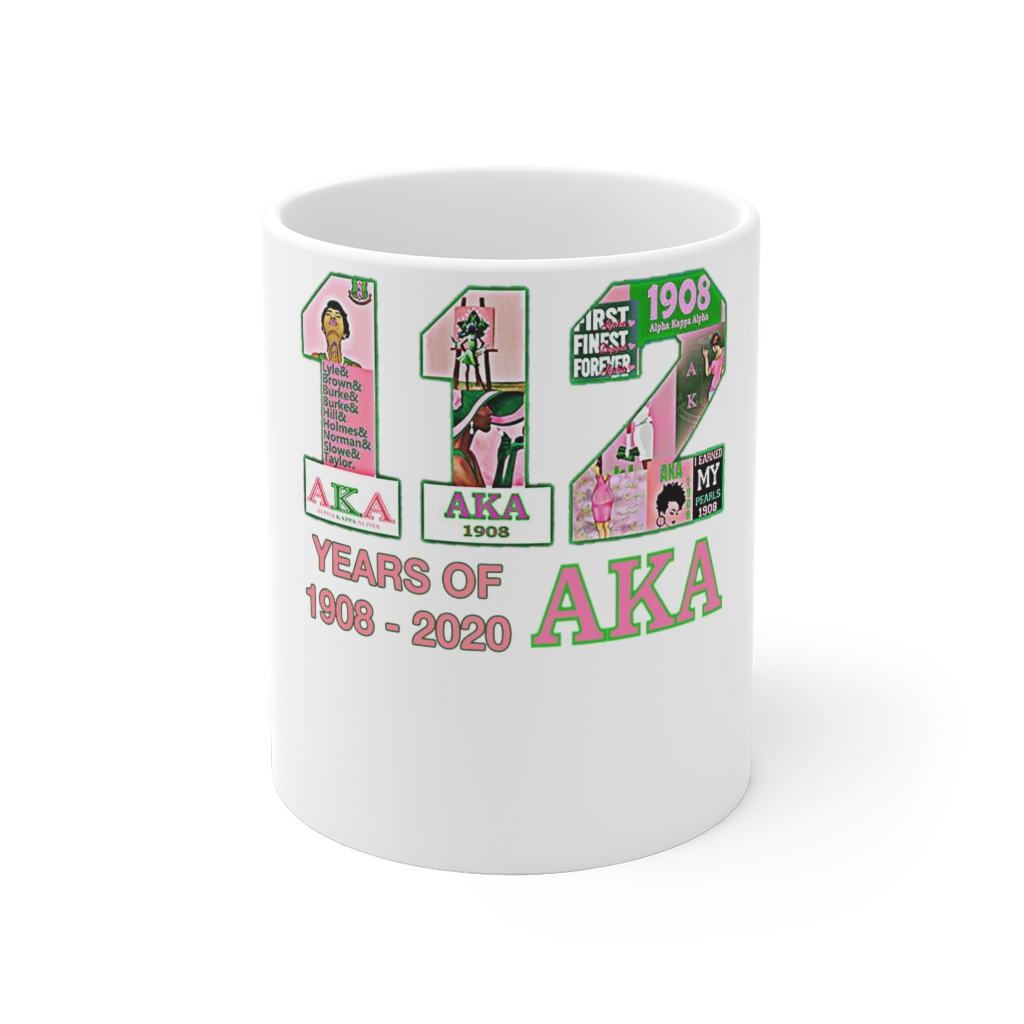 112 Year Of 1908-2020 Alpha Kappa Alpha Mug