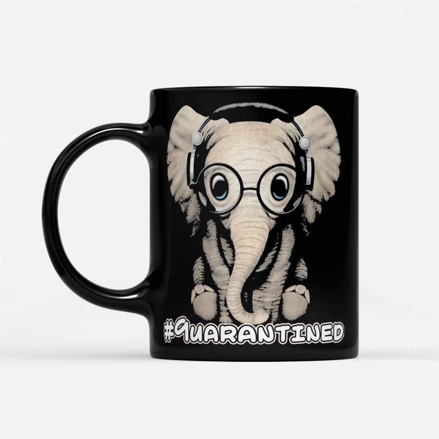 Official Elephant Listen #quarantined – Black Mug