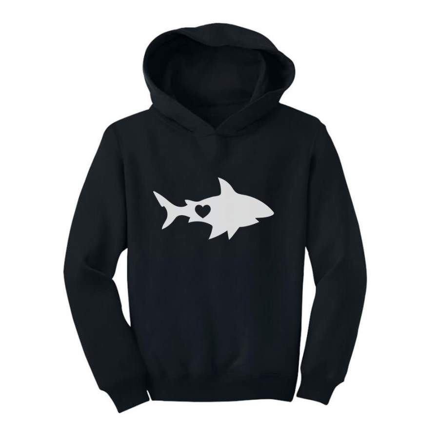 Valentine’s Day Shark with a Heart Toddler Hoodie