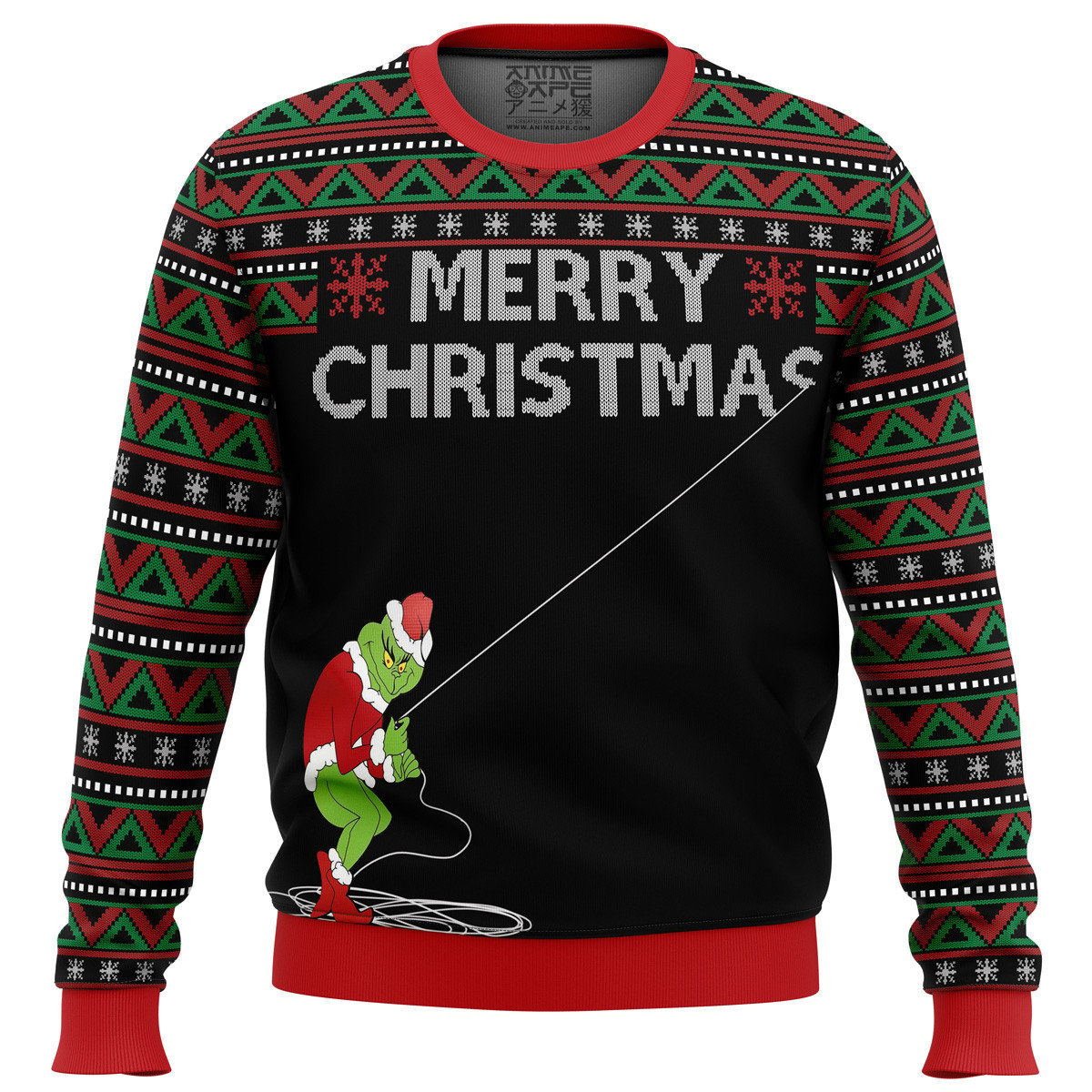 The Grinch Christmas 3D Ugly Thicken Sweaters Gingri35