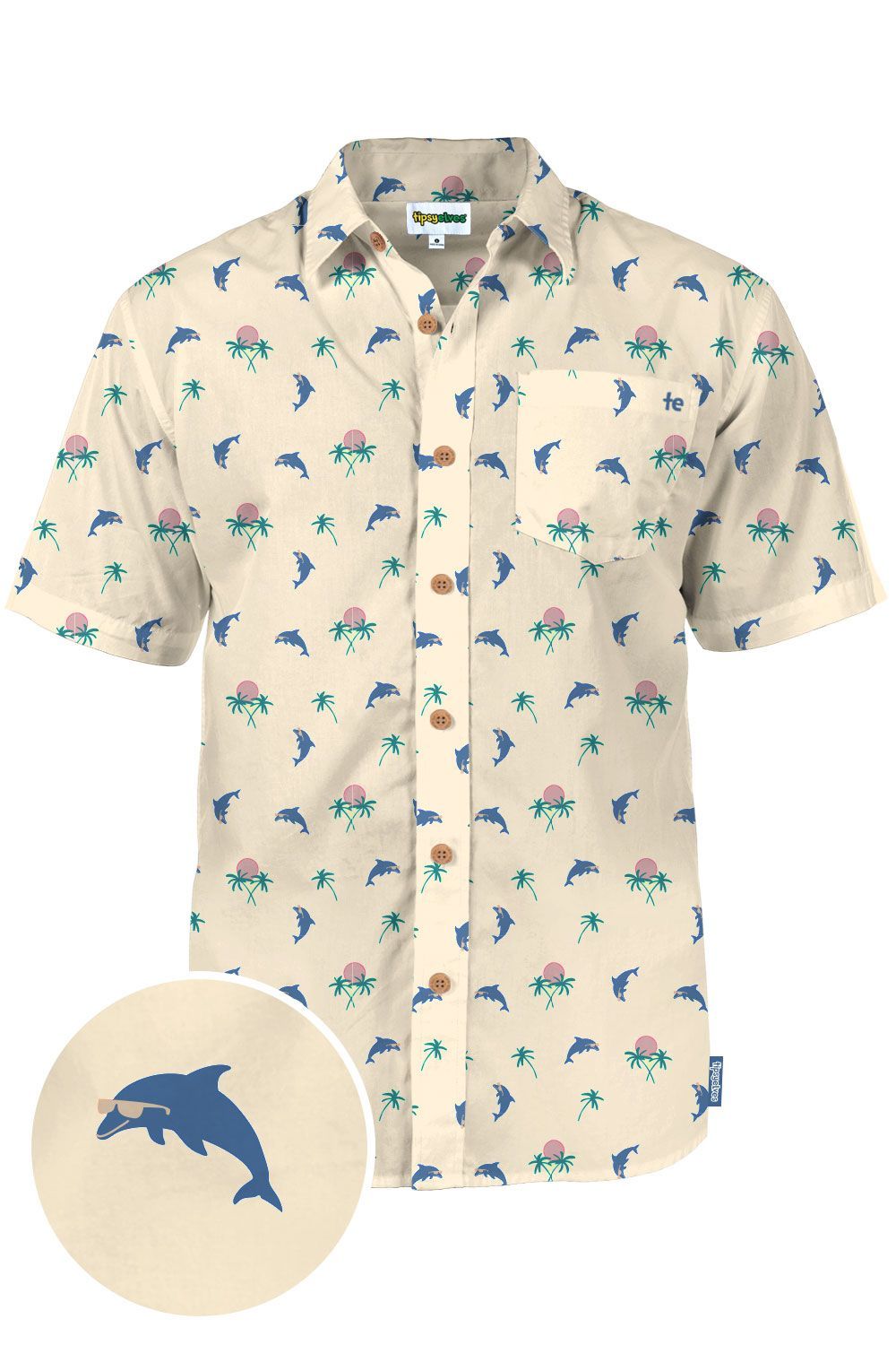 Dolphin Tan Unique Design Hawaii Shirt Ha56499