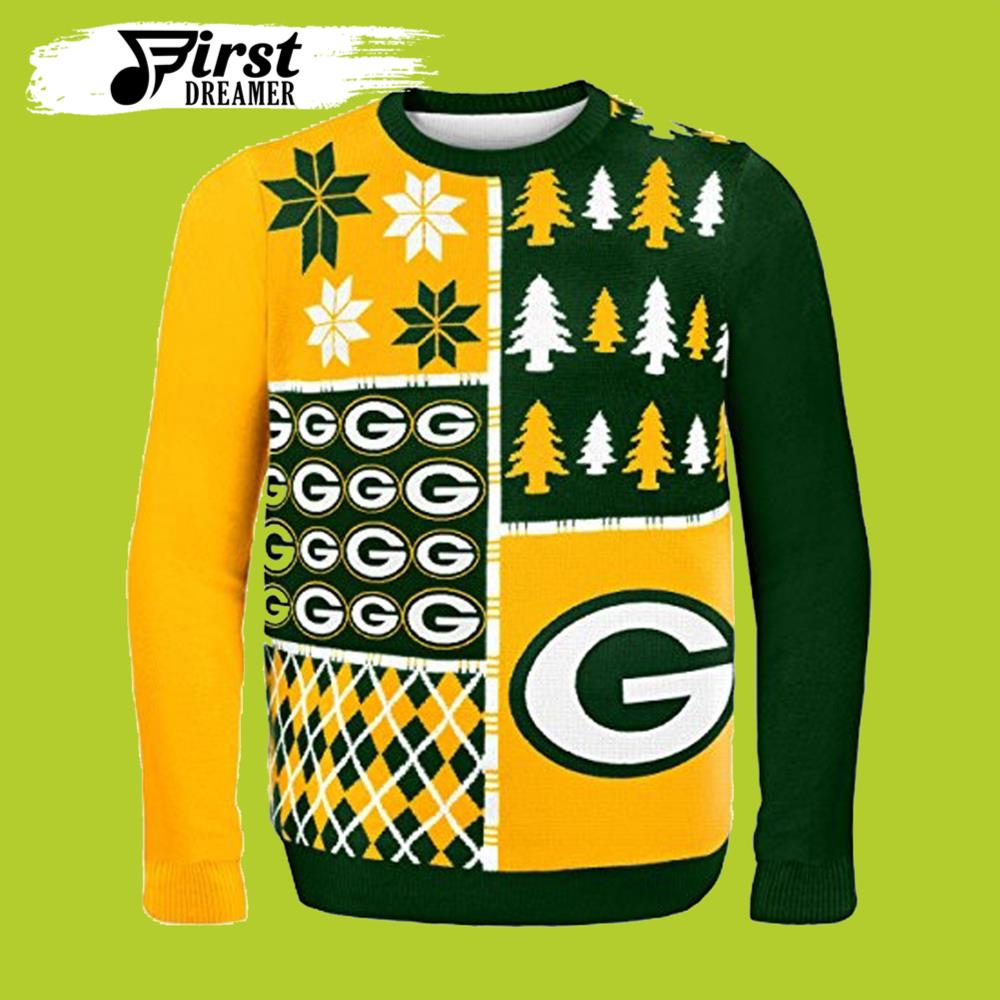 Packers Green Bay Packers Gift For Fan Ugly Wool Sweater Christmas Top Sellers