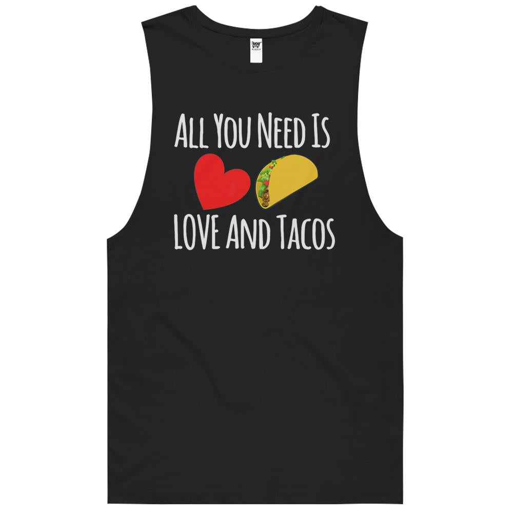 All You Need Is Love And Tacos Shirt-Valentines Day Active Tank Top