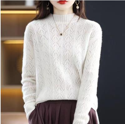 Vintage Autumn Winter Women Knitted Sweater Tops Long Sleeve Turtleneck Pullovers Femme Casual Elastic Slim Basic Sweaters alx