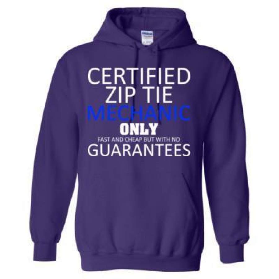 AGR Certified Zip Tie Mechanic Only Fast And Cheap But With No Guarantees – Heavy Blend™ Hooded Sweatshirt