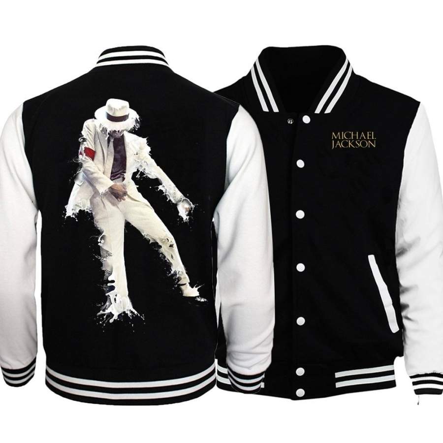 MICHAEL JACKSON Baseball Jacket Sweatshirt Winter Popular Soft Hoodie Sweatshirt Printed Cotton Hoodies Pop Jackets