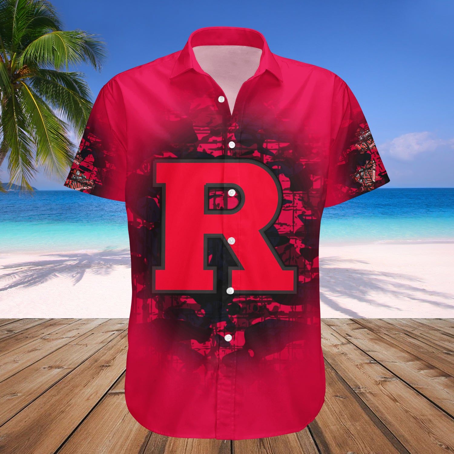 Rutgers Scarlet Knights Hawaii Shirt Camouflage Vintage – NCCA