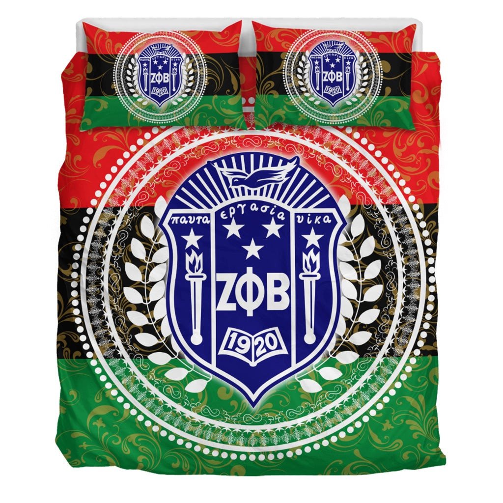 Sorority Bedding Set – Pan Africa Zeta Phi Beta Sorority Duvet Cover ...