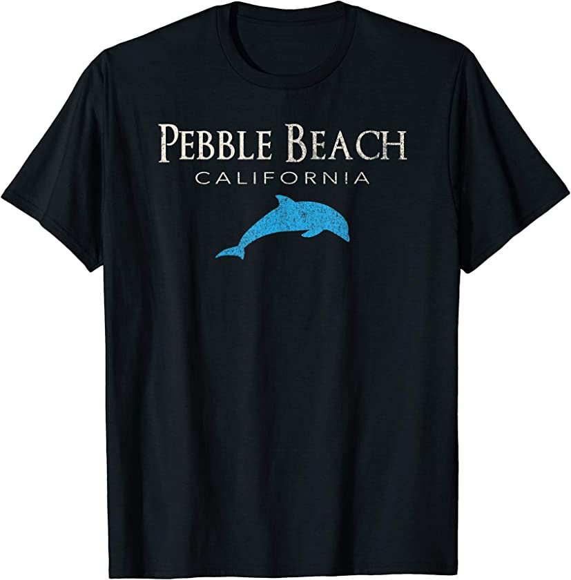 Vintage Pebble Beach CA Dolphin T Shirt