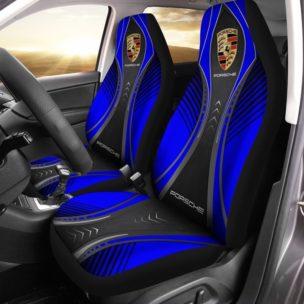 PORSCHE LPH-HL Car Seat Cover (Set of 2) Ver 1 (Blue)