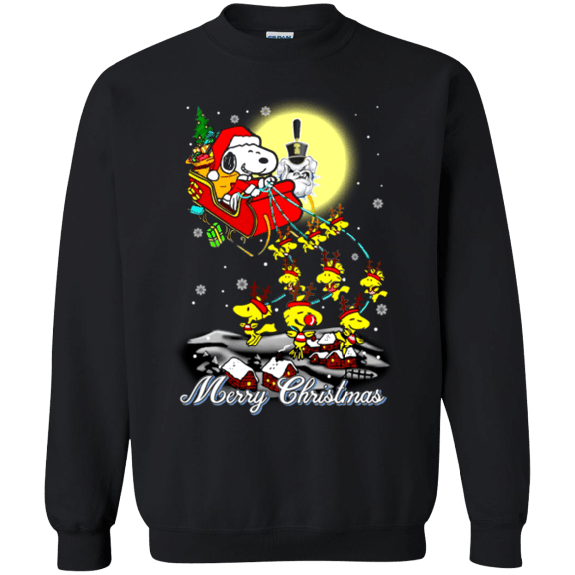 Fabulous Citadel Bulldogs Snoopy Ugly Christmas Sweater 2023S Santa Claus With Sleigh Sweatshirts