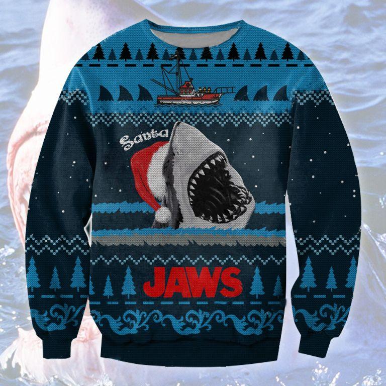 Santa Shark Ugly Christmas Sweater | For Men & Women | Adult | Us5927