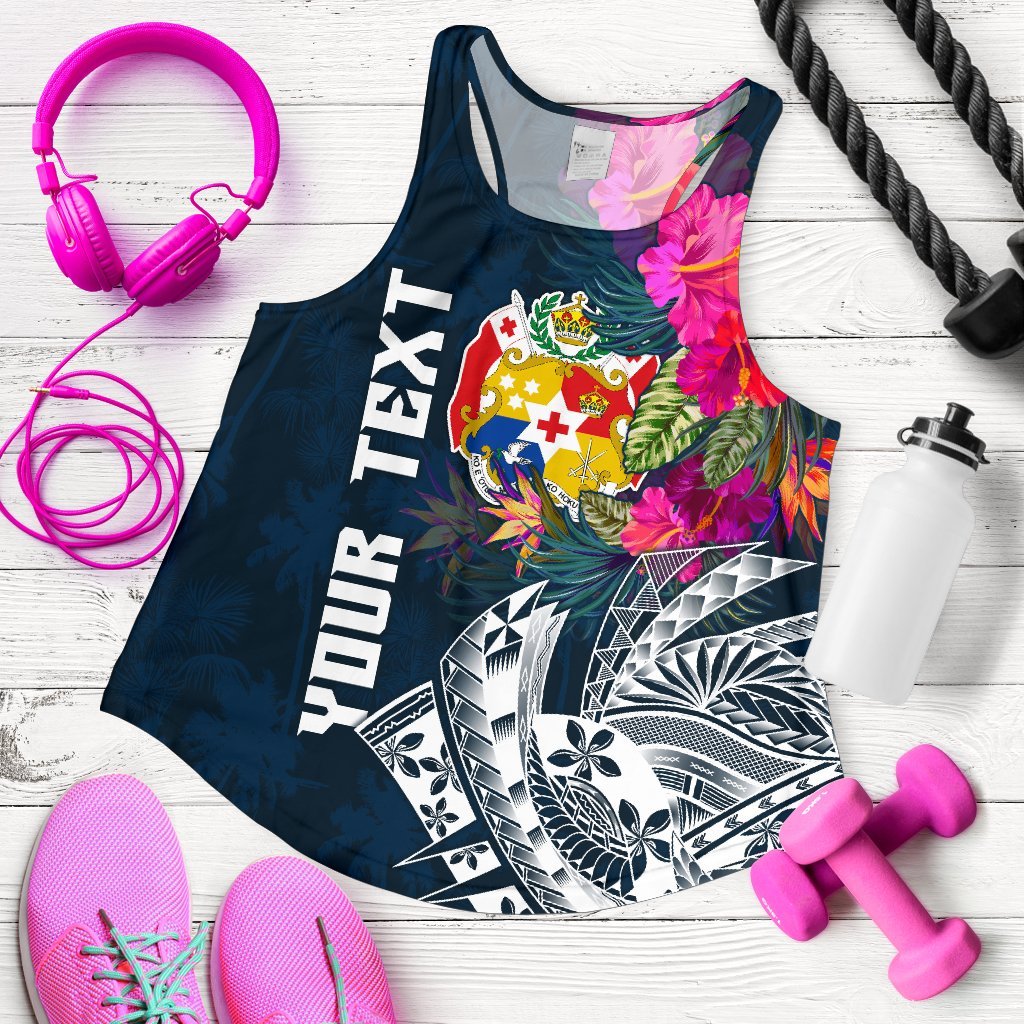 Tonga Custom Personalised Women’s Racerback Tank – Summer Vibes – BN15