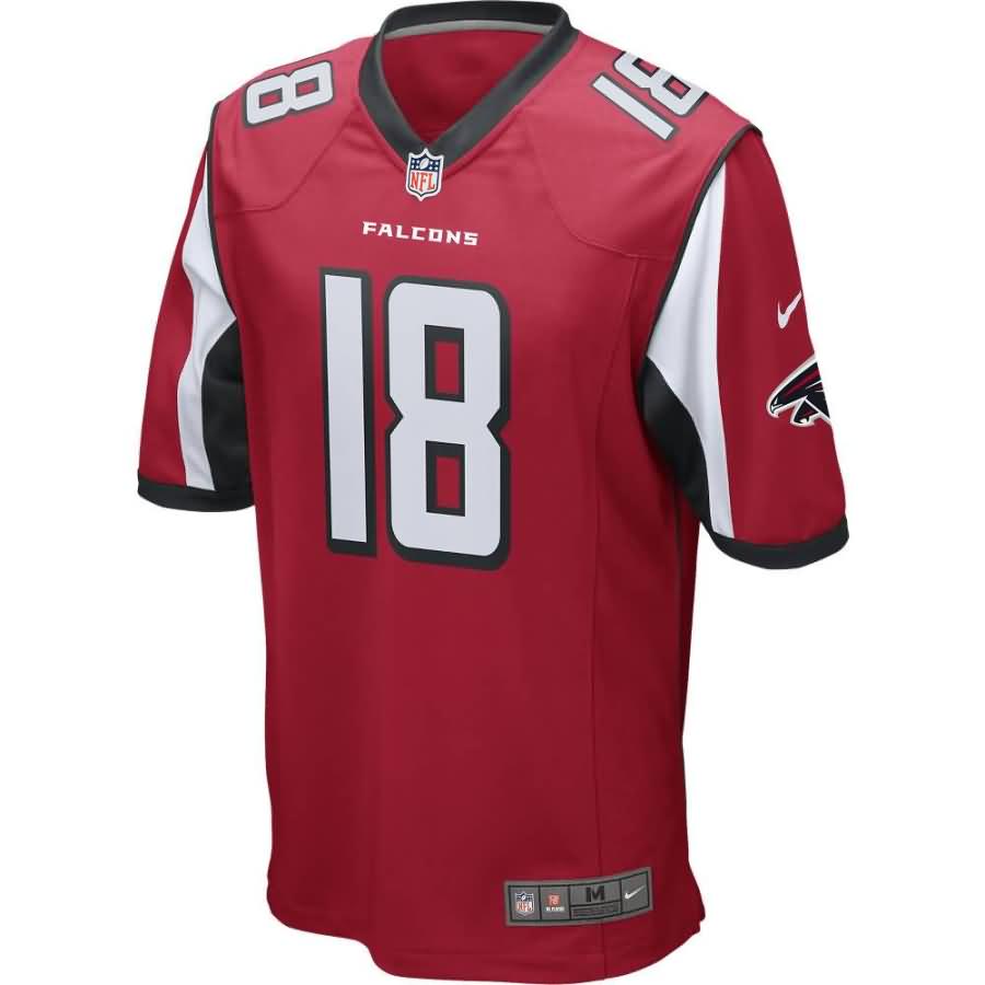 Calvin Ridley Atlanta Falcons 2018 NFL Draft First Round Pick Game Jersey – Red