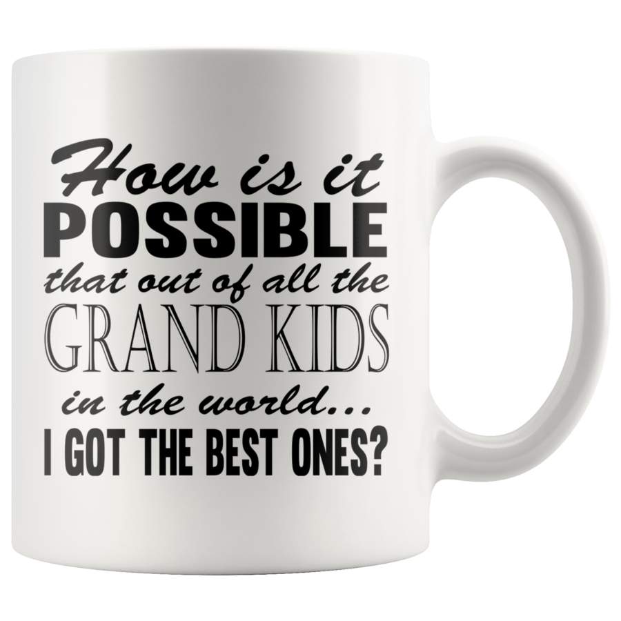 Best Grand Kids In The World Mug For Grandparents