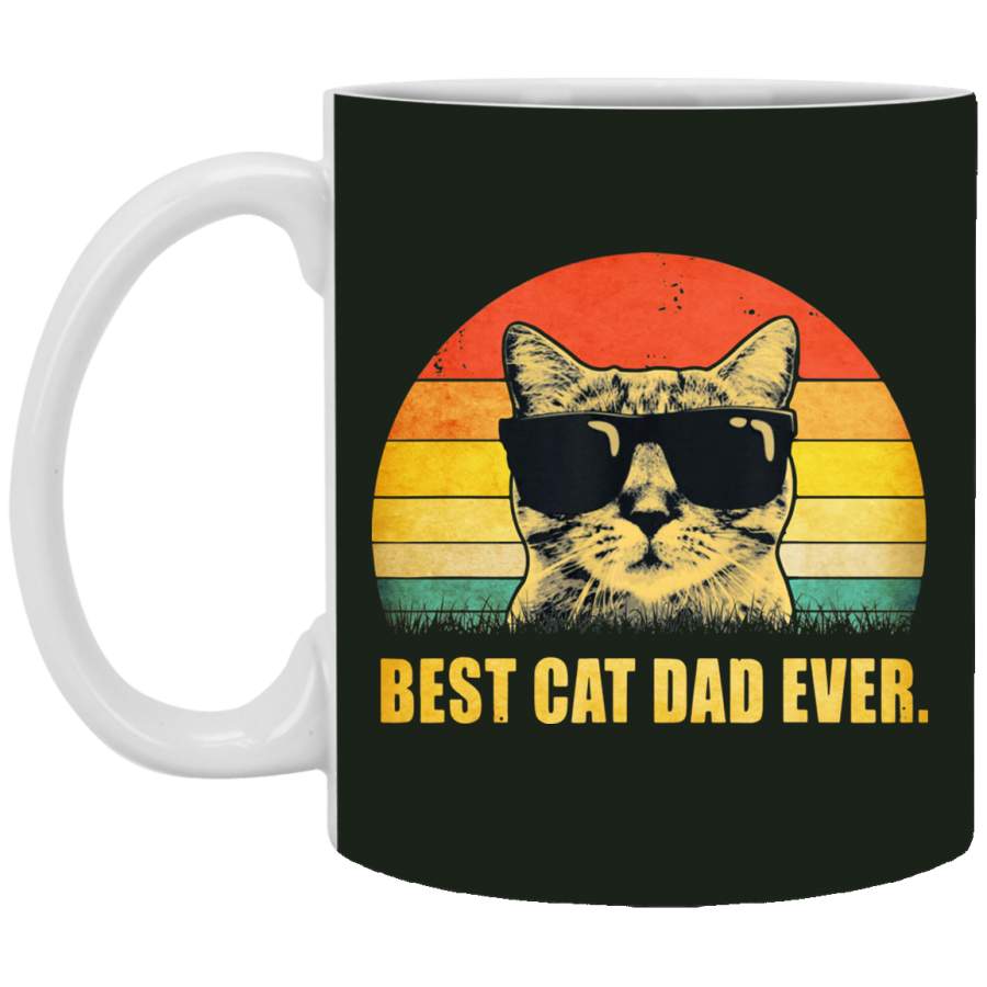 Vintage Best Cat Dad Ever Mug