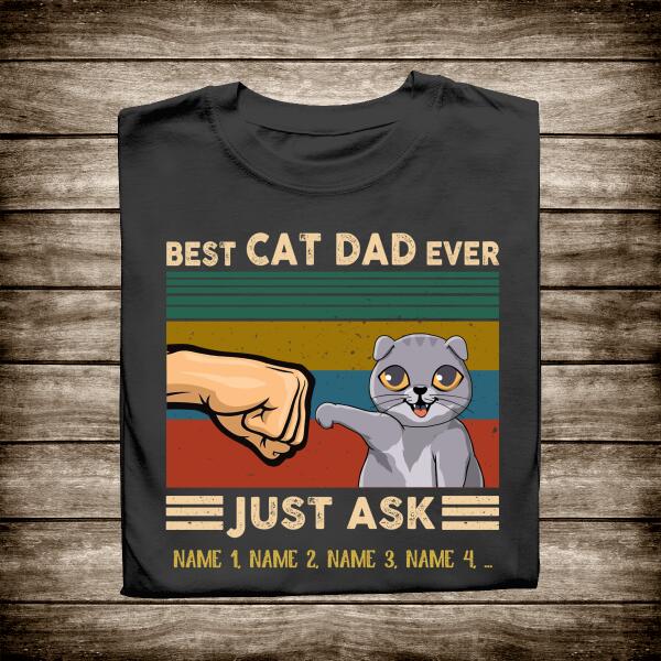 Personalized T-shirt Best Cat Dad Ever – Amazing gift for Father’s day