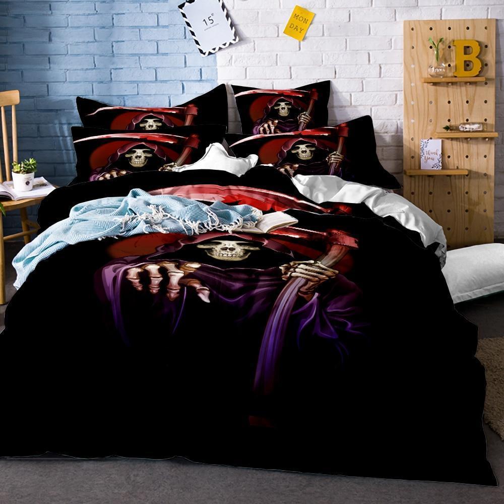 3D Bedding Set Skull Bedding Set