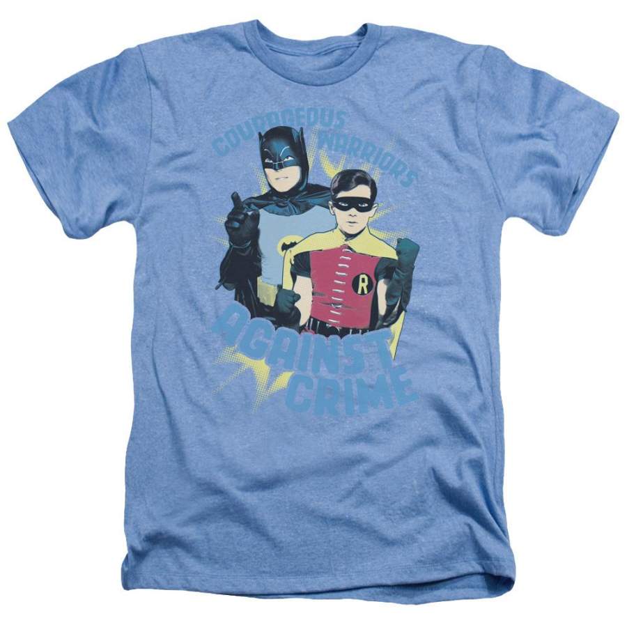 Batman – Classic TV Series Courageous Warriors Men’s Heather T-Shirt