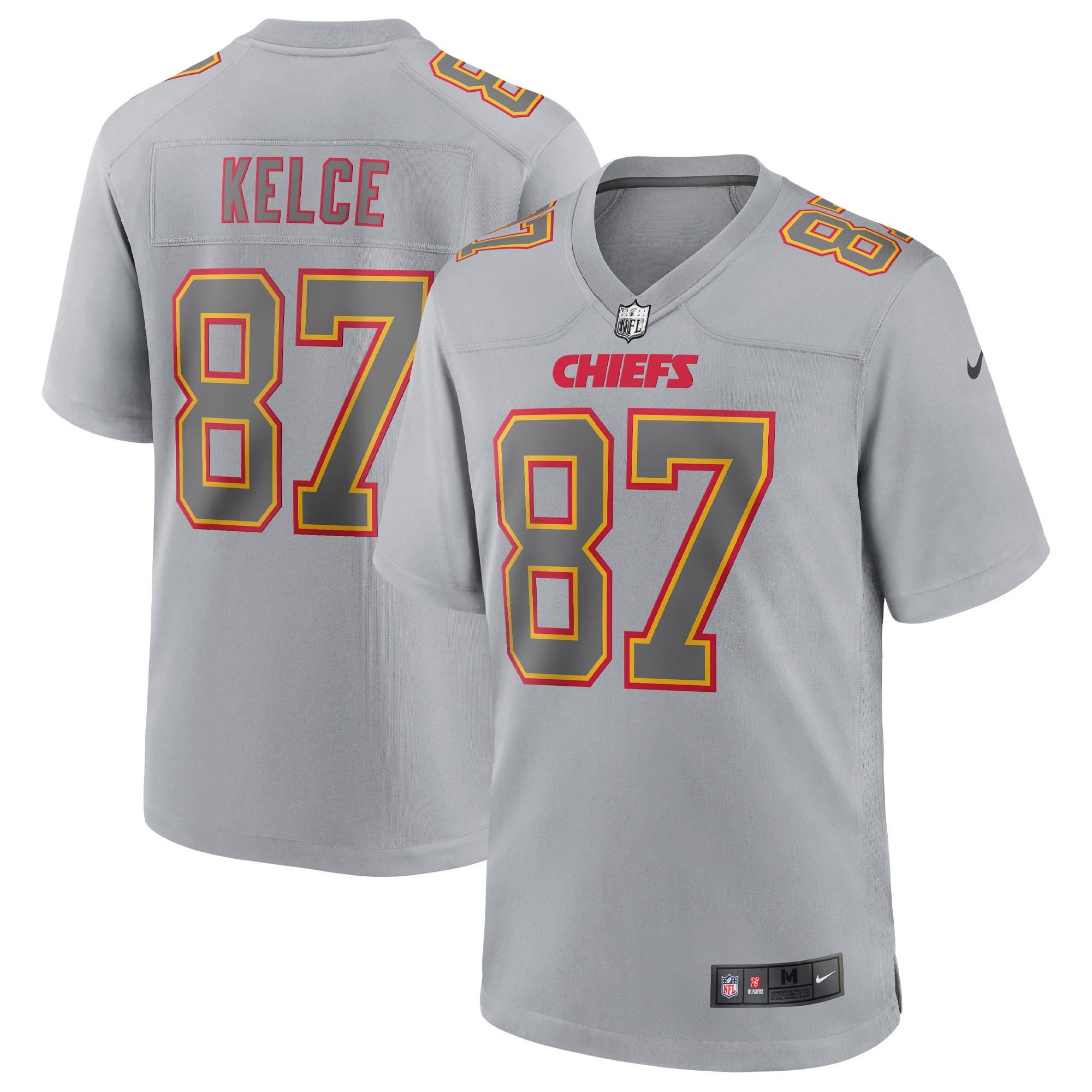 Travis Kelce Kansas City Chiefs Atmosphere Fashion Game Jersey – Gray NFL