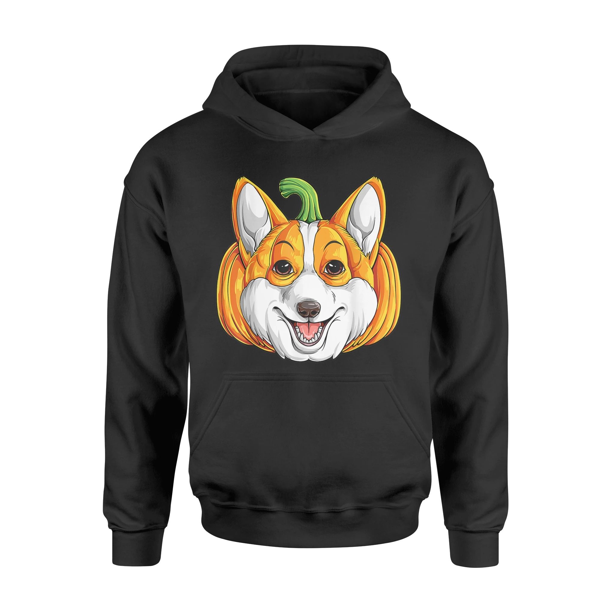 Halloween T-Shirt Corgi Pumpkin Halloween T Shirt Corgi Dog Halloween T-Shirt Thanksgiving - Standard Hoodie