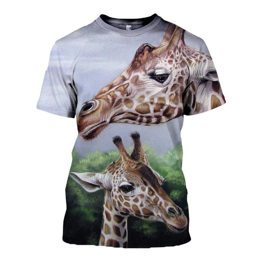 3D All Over Printed Giraffe T Shirt Hoodie 26127