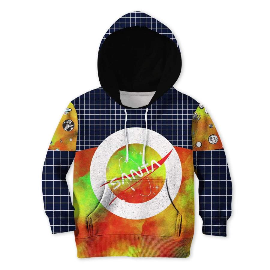 Christmas Santa Space Custom Hoodies T-shirt Apparel