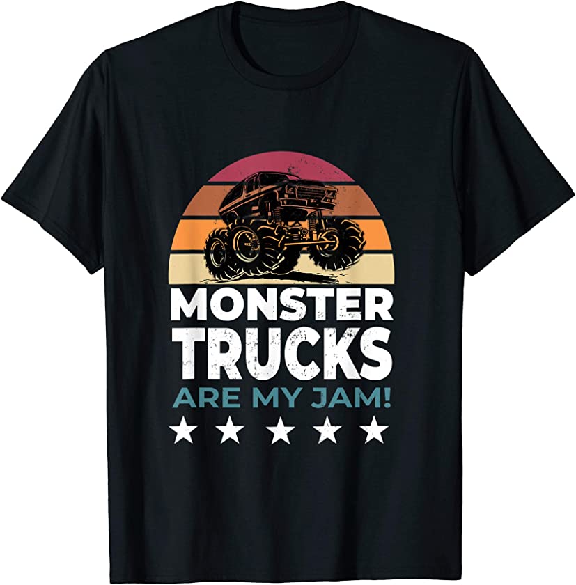 Vintage Monster Trucks Are My Jam T-Shirt