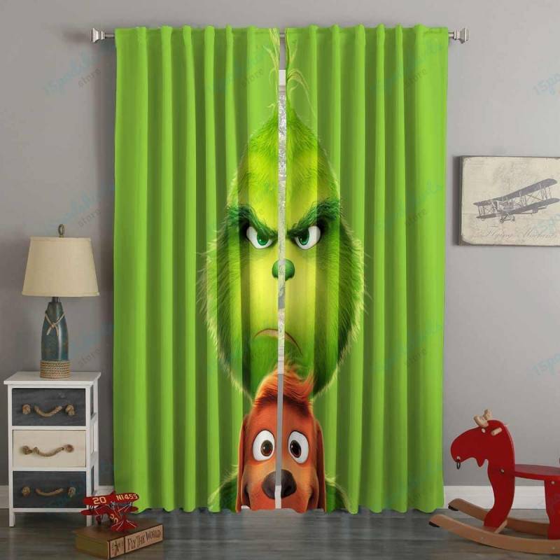 3D Printed The Grinch Style Custom Living Room Curtains