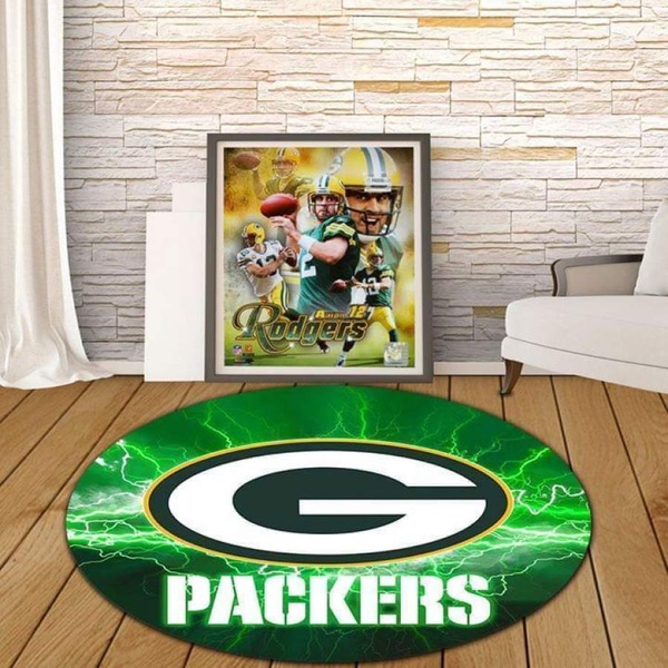 green bay packers lighting rug