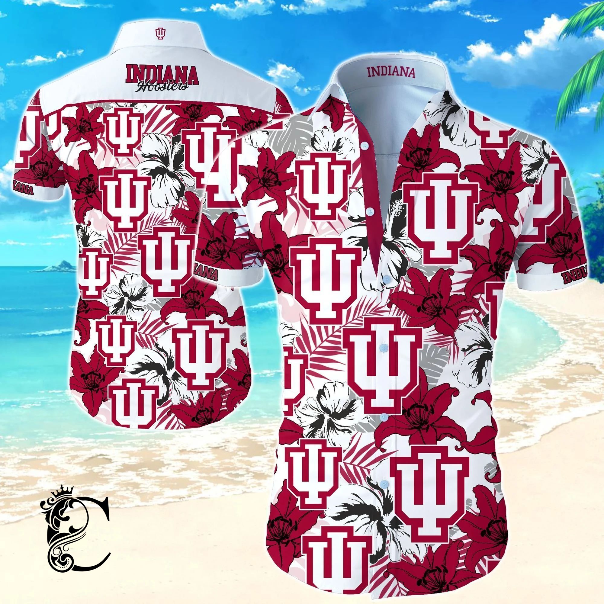 Beach Shirt Indiana Hoosiers Hawaiian Shirt- Chillicothemall