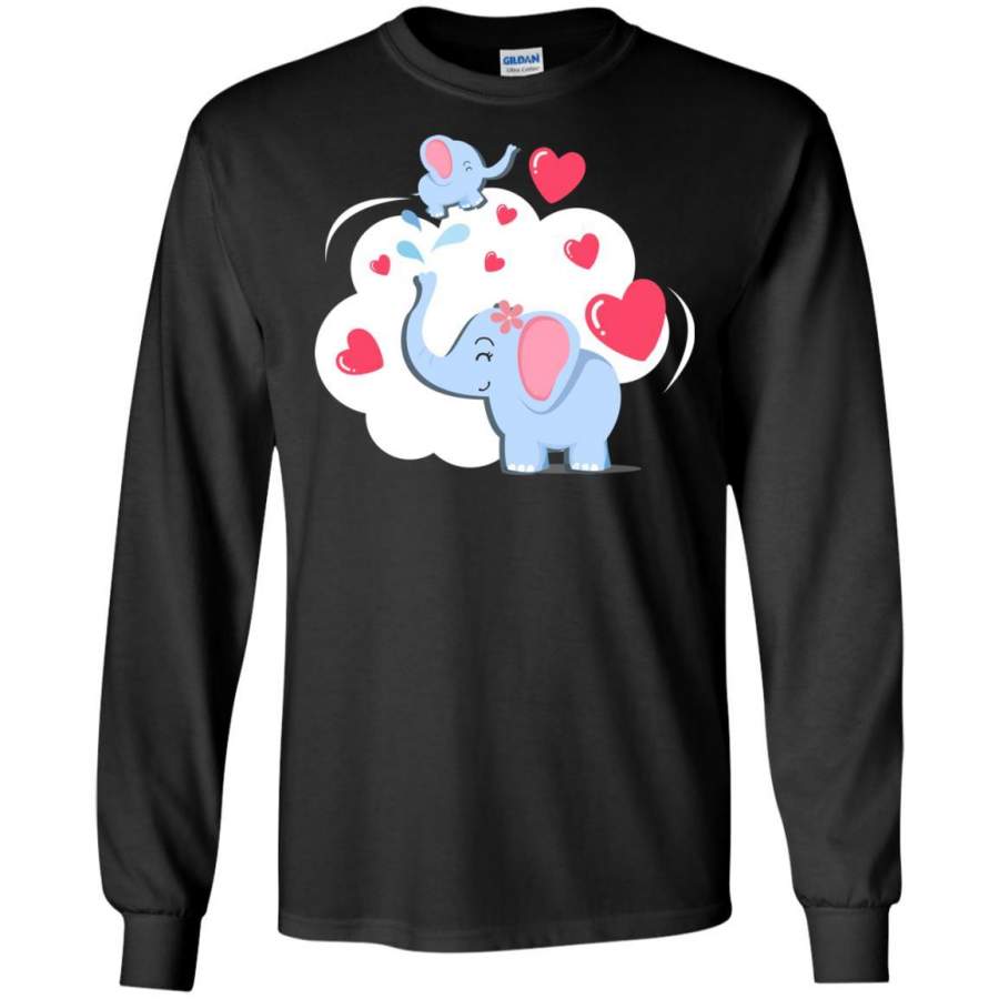 Mothers Day On 13th Of May Elephant Mom And Kid Shirt