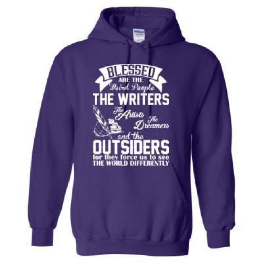 AGR Blessed Are The Weird People The Writers Artists Dreamers And Outsiders – Heavy Blend™ Hooded Sweatshirt