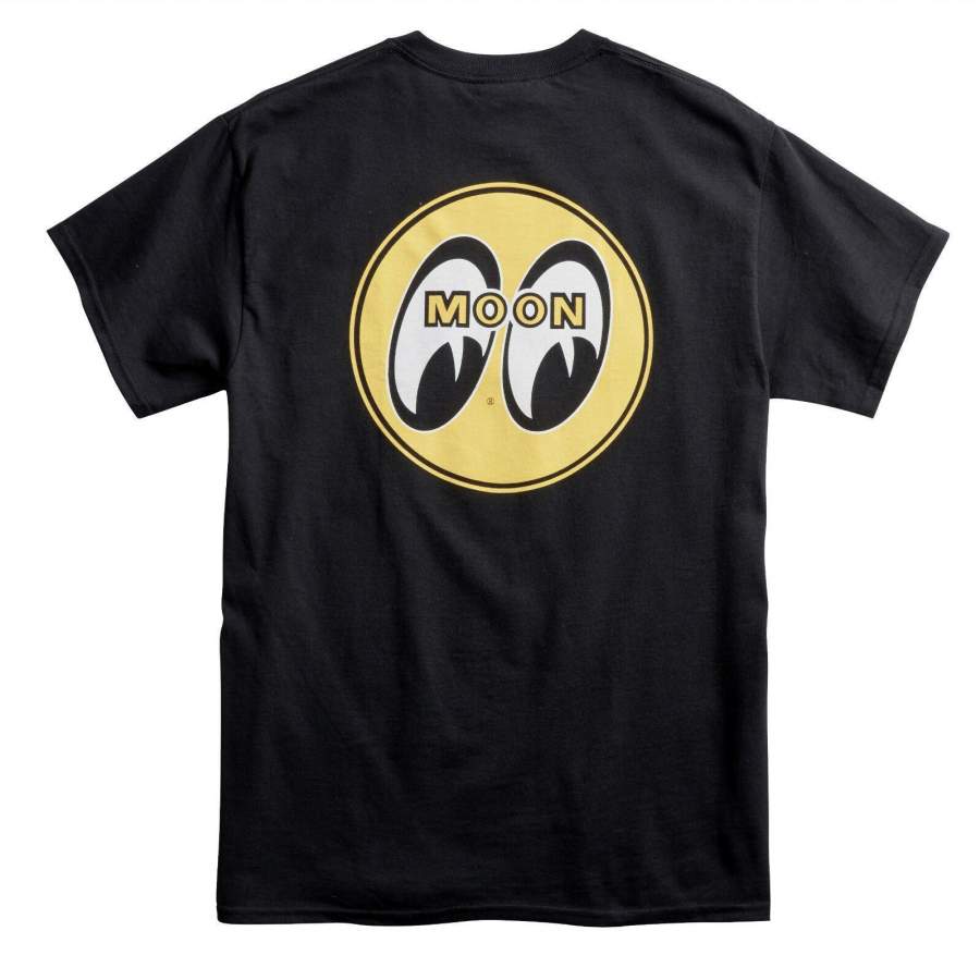 Mooneyes Equipped Classic Logo Black Cotton T-Shirt