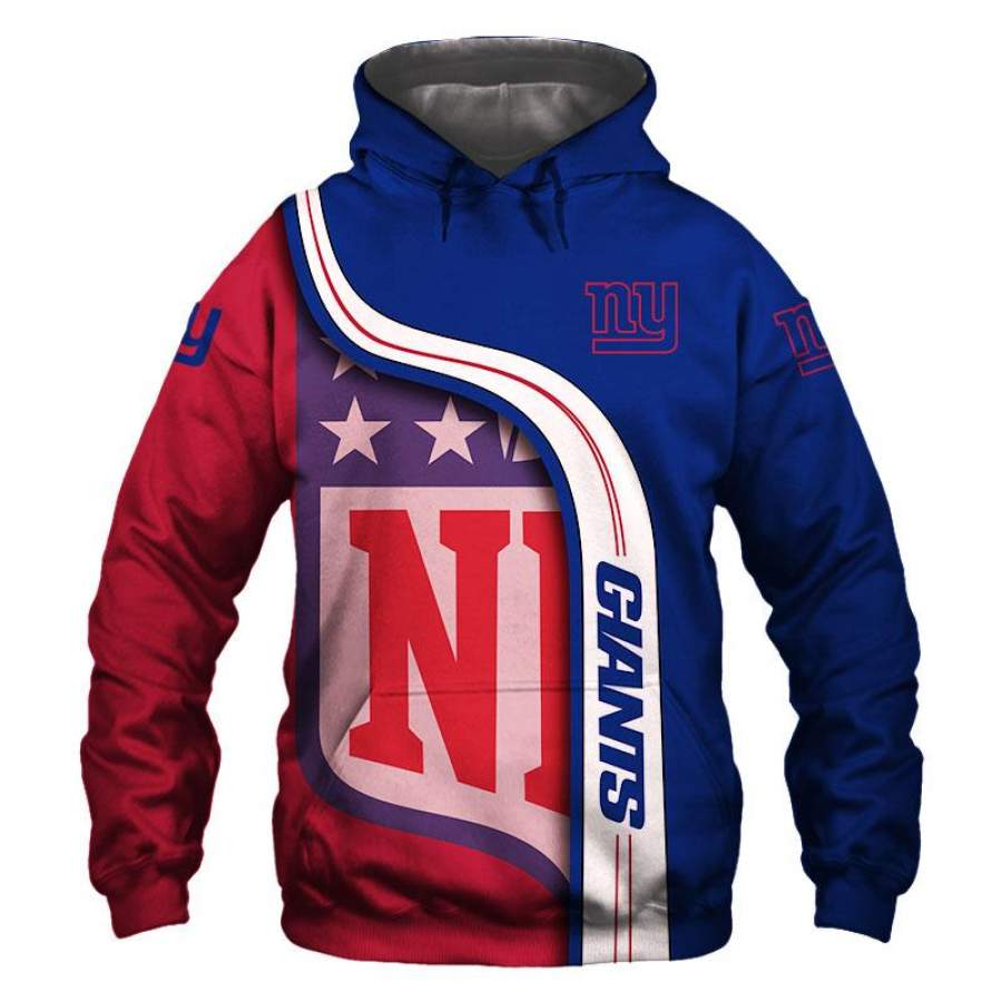 New York Giants Hoodie 3D Style5485 All Over Printed