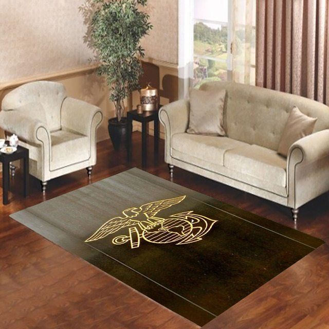 US Marines Logo Area Rugs Living Room Carpet FN261229 Local Brands Floor Decor