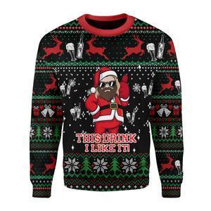 Thor Drinking Beer Ugly Christmas Sweater | Unisex | Adult | Us3364