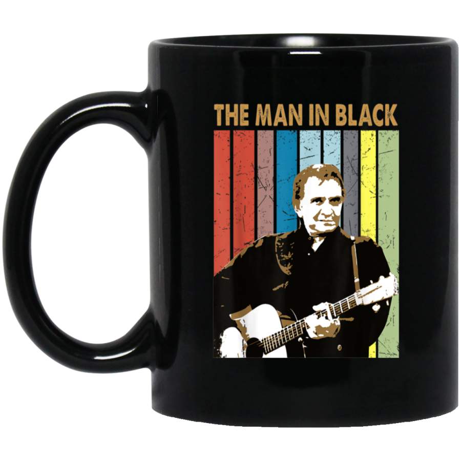 The Man In Black Vintage Johnny Cash For Men Women Black Mug