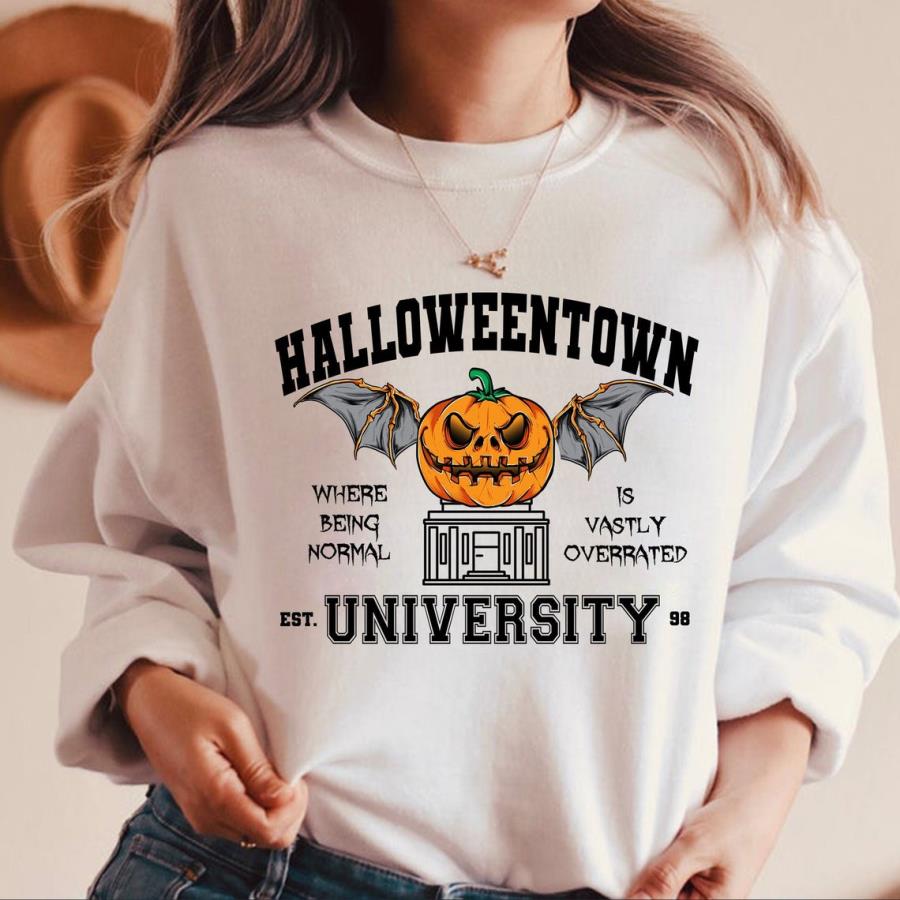 Halloweentown University 2D Crewneck Sweatshirt All Over Print Sweatshirt For Women Sweatshirt For Men