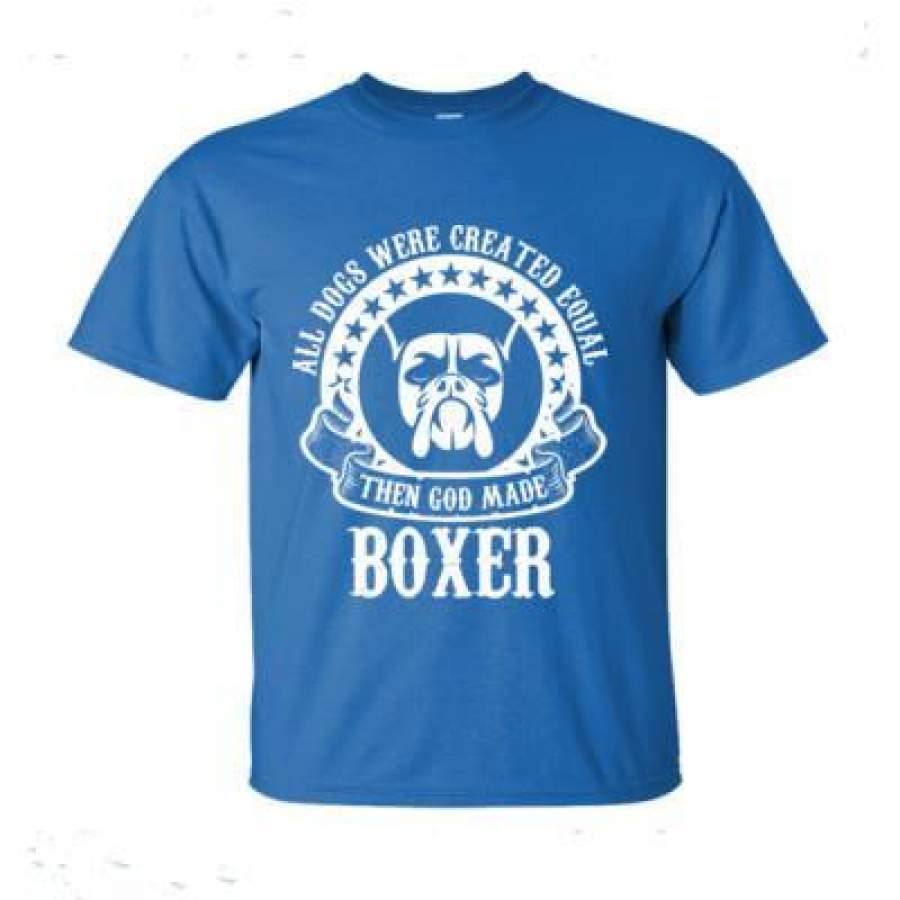 AGR All Dogs Were Created Equal God Made Boxer – Ultra-Cotton T-Shirt