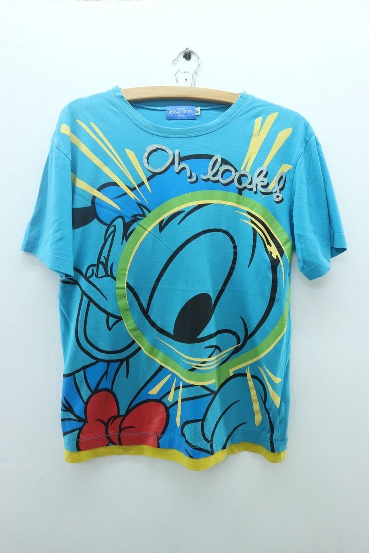 Vintage Donald Duck Cartoon Big Prints Shirt