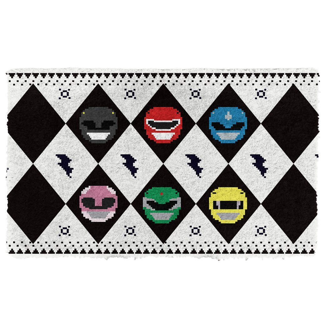 Gearhumans  Gearhuman 3D MIGHTY MORPHIN Power Ranger White Ugly Doormat