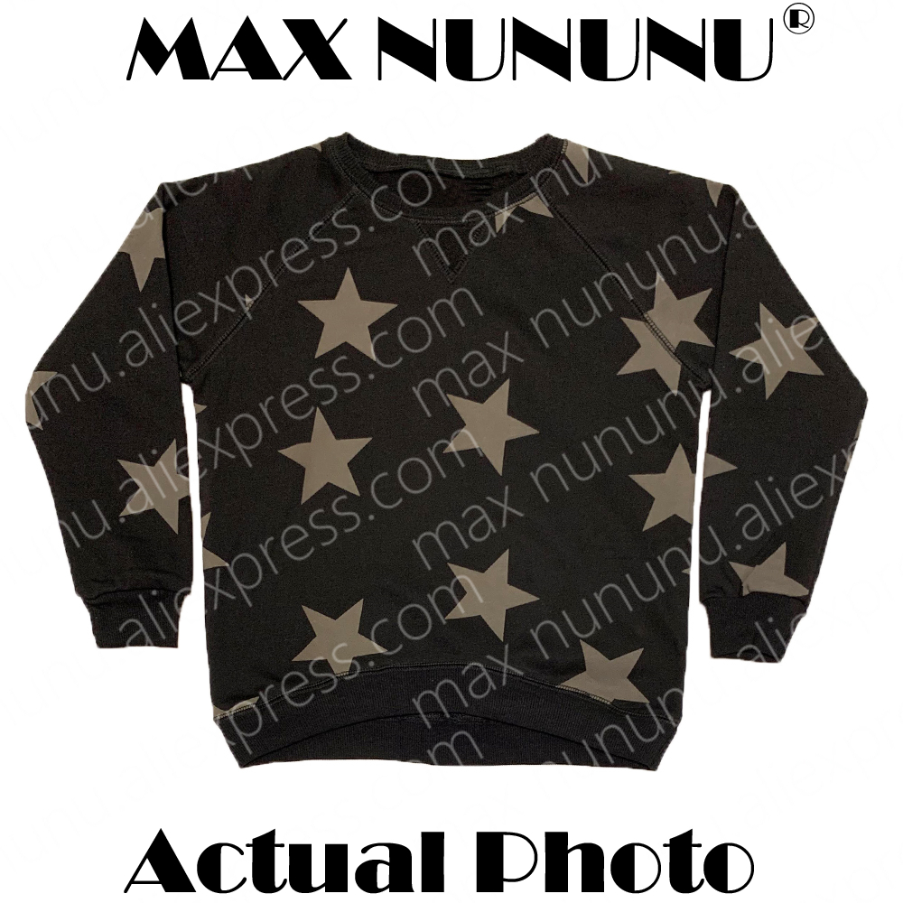 2022AW NEW MAX NUNUNU boys girls kids sweatshirt french terry stars baggy pants sets alx