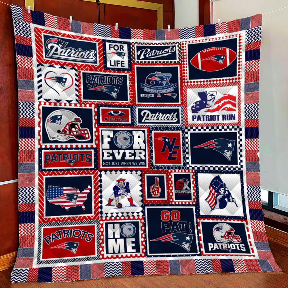 New England Patriots Fleece Blanket Quilt Blanket