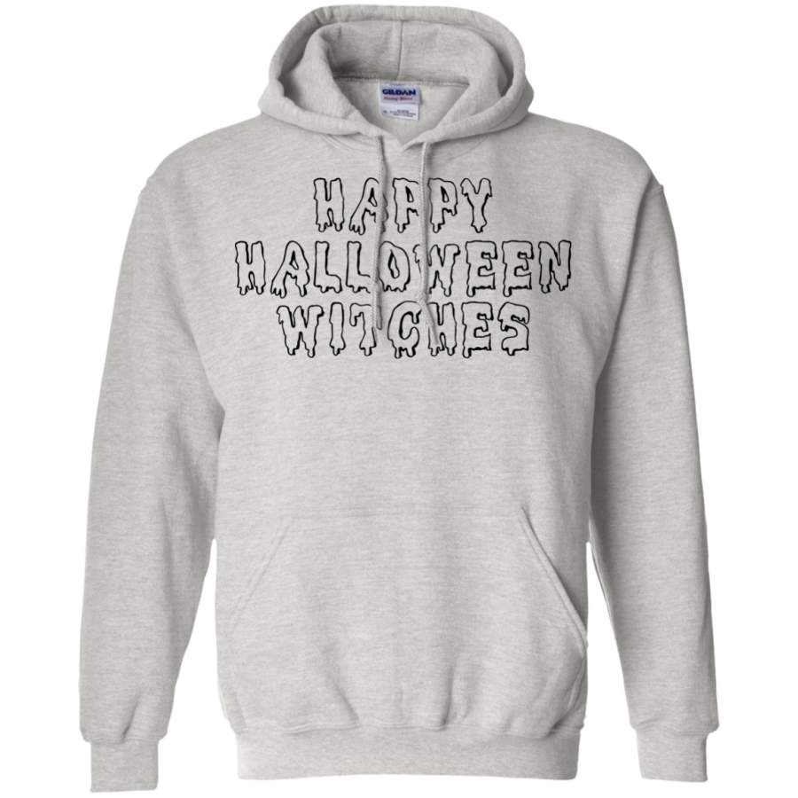 Happy Halloween Witches Pullover Hoodie 8 oz