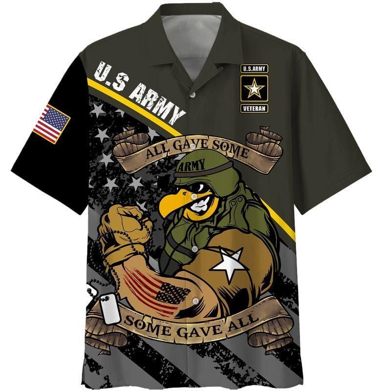 All Gave Some Some Gave All Us Army Veteran Patriot Eagle Unisex Hawaiian Shirts