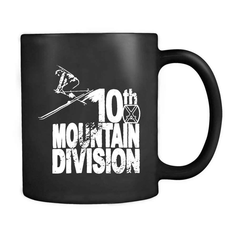 Colorado Ski History 10th Mountain Division World War 2 Graphic Gifts Army Veteran Downhill Skiing Leadville Mug